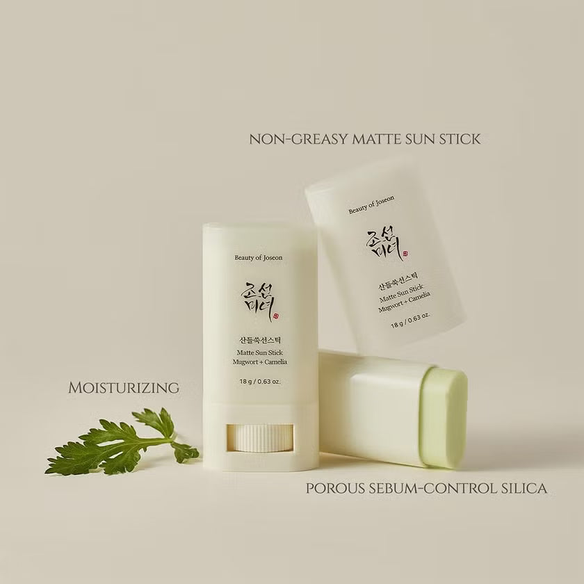Beauty of Joseon Matte Sun Stick Sunscreen With Mugwort + Camelia SPF 50+ & PA++++ 18g