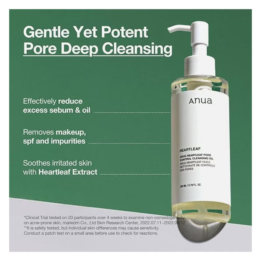 Anua Heartleaf Pore Control Oil Based Facial Cleansing Oil 200ml